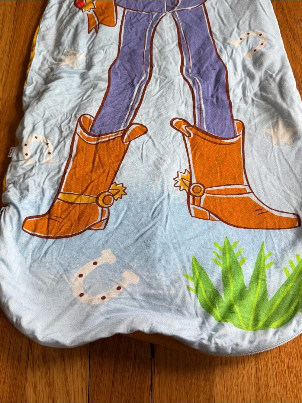 Little Sleepies Toy Story Cowboy Sleep Sack - Light Blue Woody Design - Picture 3 of 6
